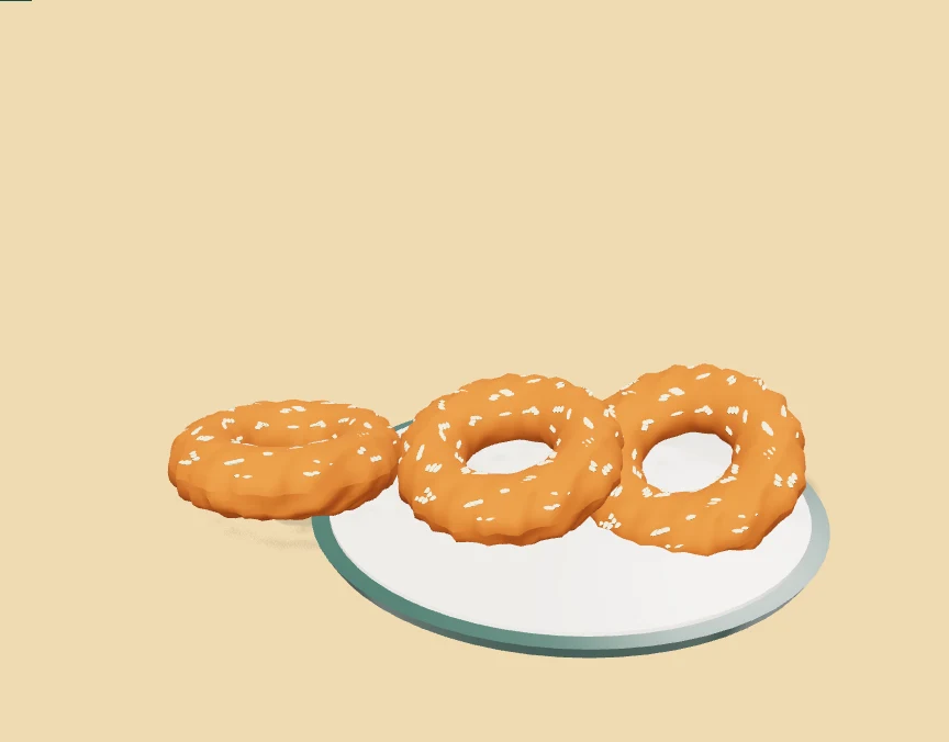Illustrated bagel shop playground. Use Play to start the interactive toy.