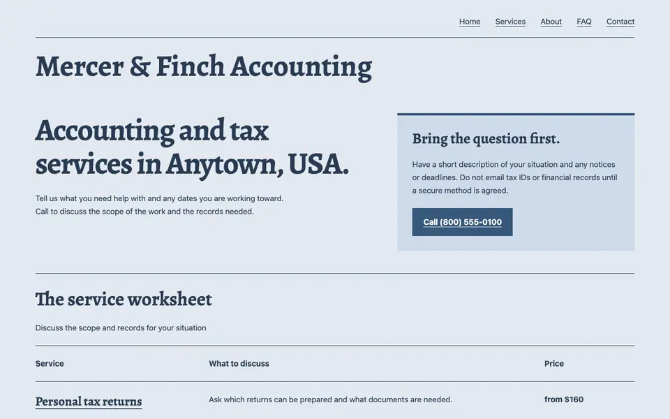 Look 3, Records worksheet: sample home page on a computer