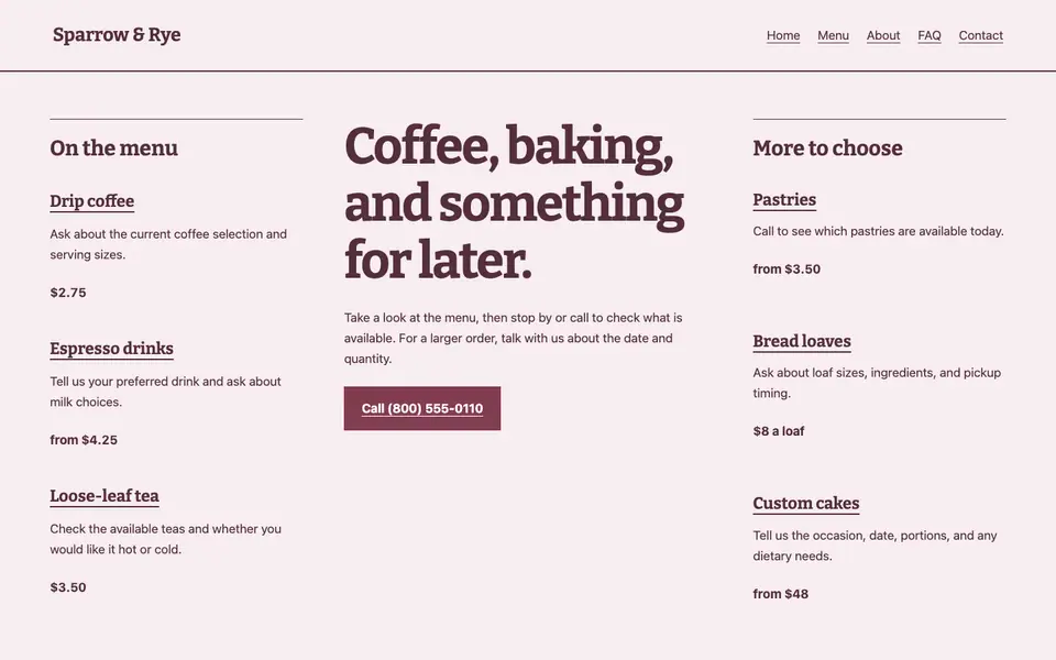 Look 3, Recipe exchange broadside: sample home page on a computer