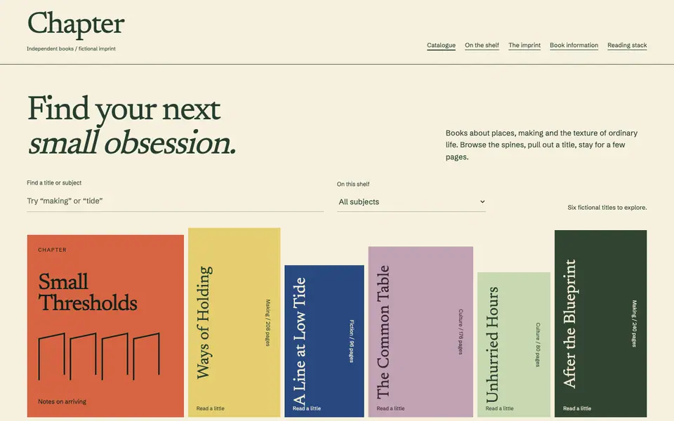 Look 1, Chapter: sample home page on a computer