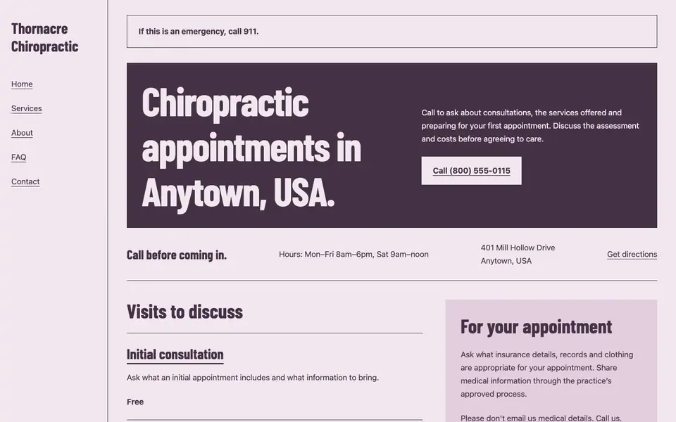 Look 3, Neighborhood practice counter: sample home page on a computer