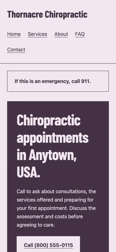 Look 3, Neighborhood practice counter: sample home page on a phone