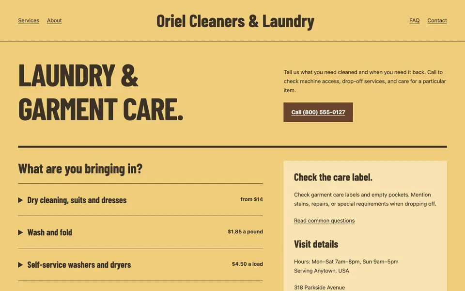 Look 3, Counter care ticket: sample home page on a computer