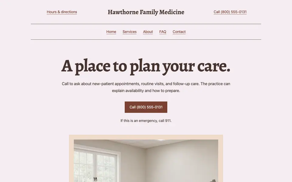 Look 1, Visit journal: sample home page on a computer