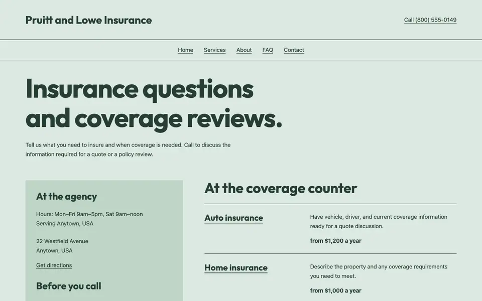 Look 1, Neighborhood coverage counter: sample home page on a computer