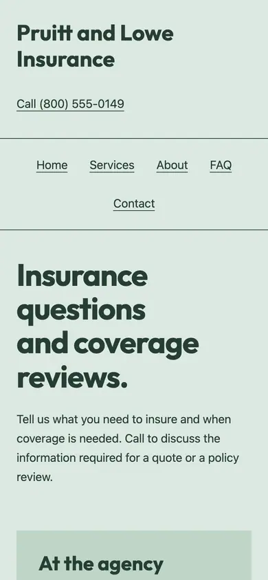 Look 1, Neighborhood coverage counter: sample home page on a phone