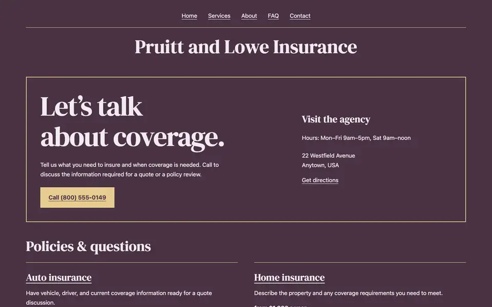 Look 2, Agency counter placard: sample home page on a computer