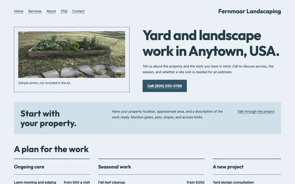 Look 3, Backyard project book: sample home page on a computer