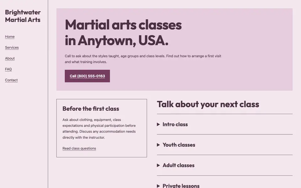 Look 3, Storefront lesson board: sample home page on a computer