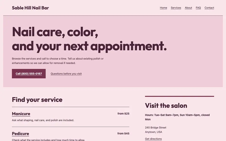 Look 1, Neighborhood service directory: sample home page on a computer