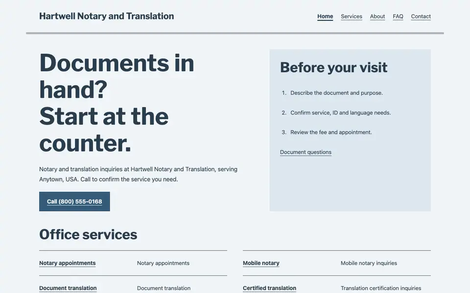 Look 1, Neighborhood document counter: sample home page on a computer