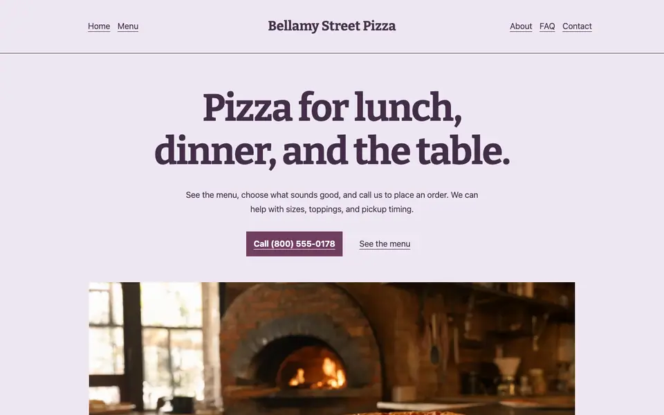 Look 3, Dinner-party stationery: sample home page on a computer