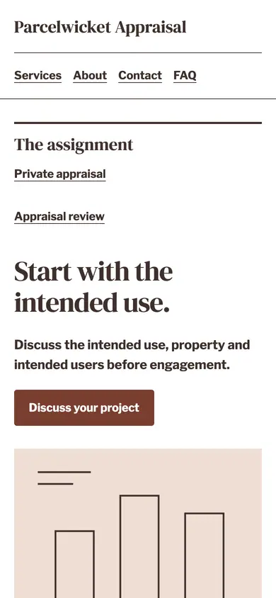 Look 2, Property evidence folio: sample home page on a phone
