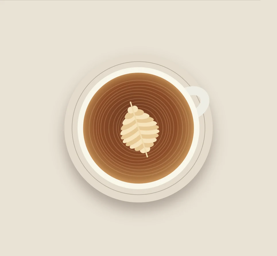 Illustrated coffee bar playground. Use Play to start the interactive toy.