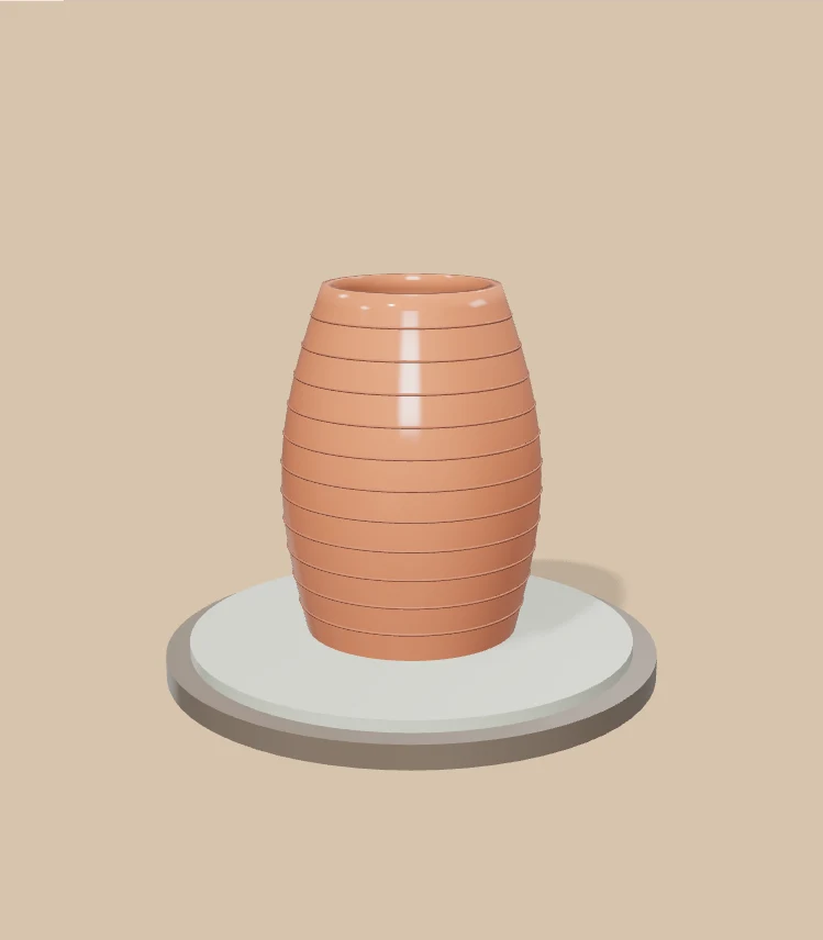 Illustrated pottery studio playground. Use Play to start the interactive toy.
